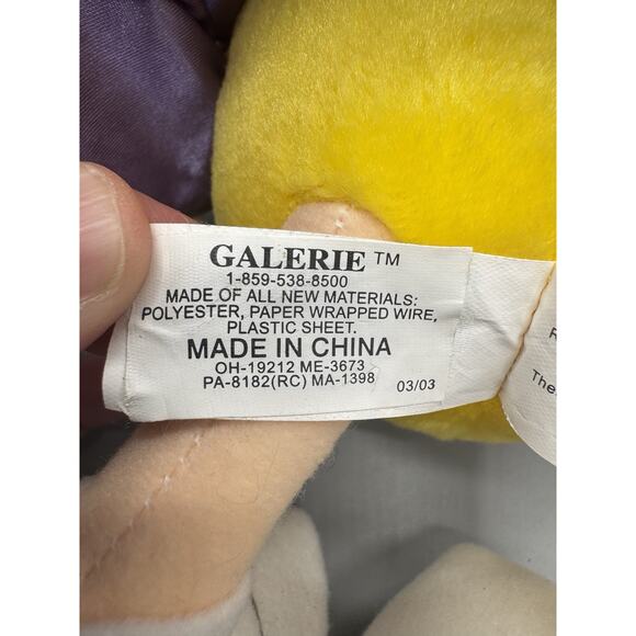 Vintage Galerie M&M’s Yellow Wizard Plush 8” In Purple Cape Stuffed Candy Doll - Picture 6 of 8